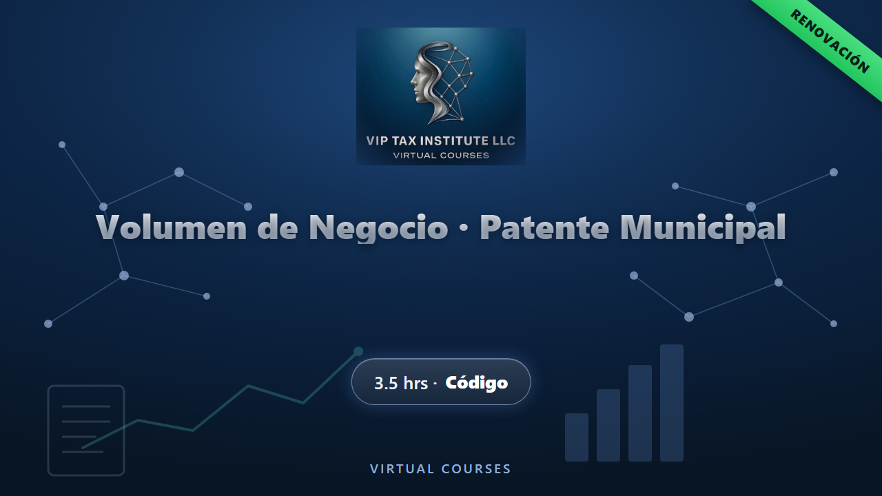 Declaración de Volumen de Negocio · Patente Municipal